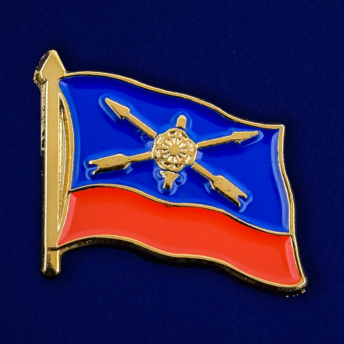 Значок с флагом РВСН России