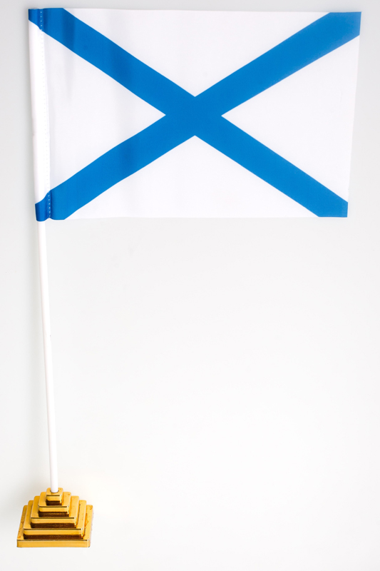 Флажок настольный "Андреевский флаг"