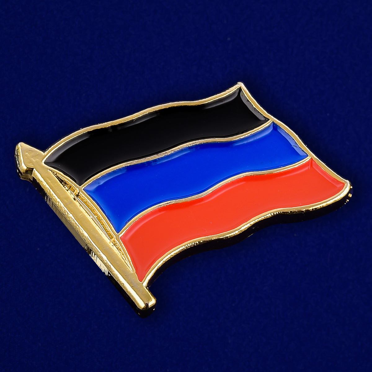 Купить значок с флагом ДНР