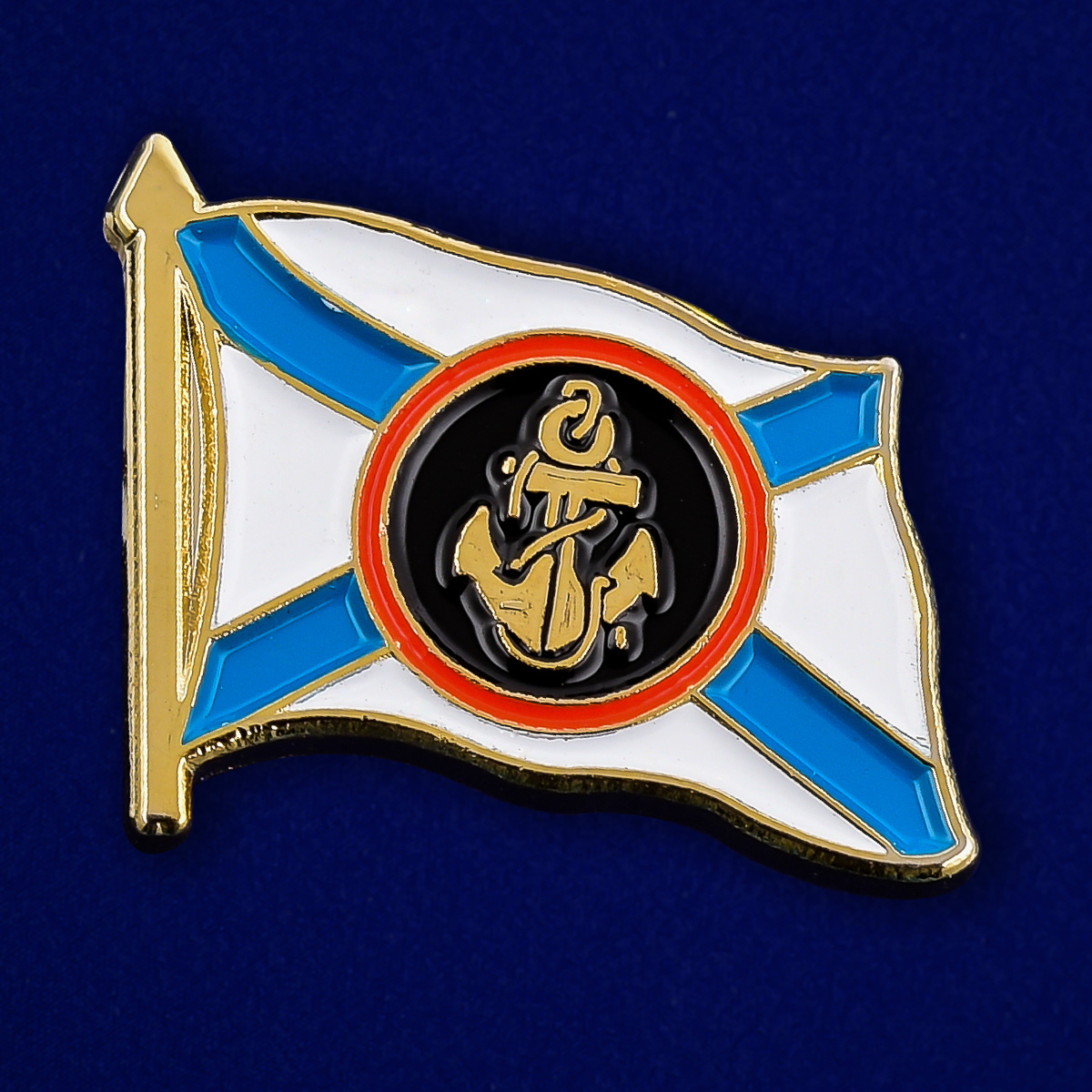 Значок с флагом Морской пехоты России
